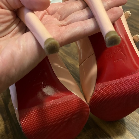 Christian Louboutin Pink Heels. Size 38 (fits like 7.5) - Picture 7 of 13